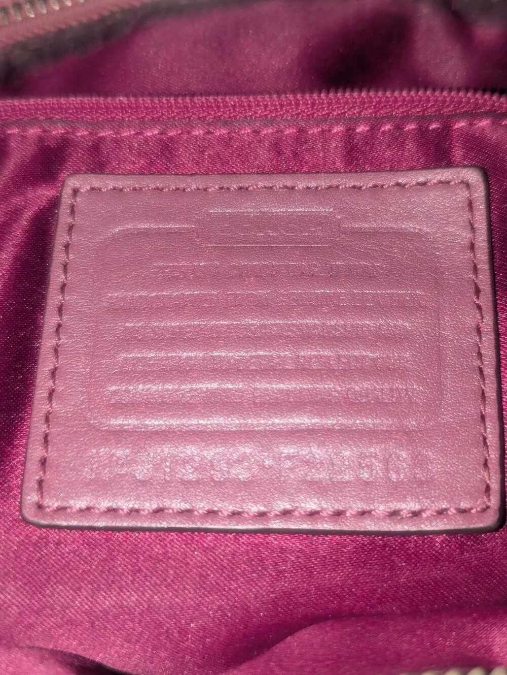 Coach Madison  Sophia Pleated Pink Leather Shoulder Satchel F22563